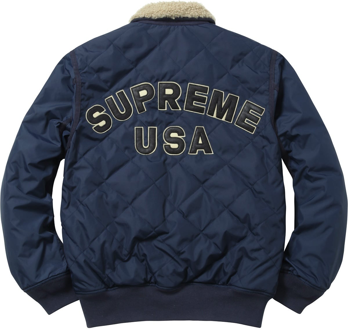 Quilted Nylon Tanker Jacket view 4